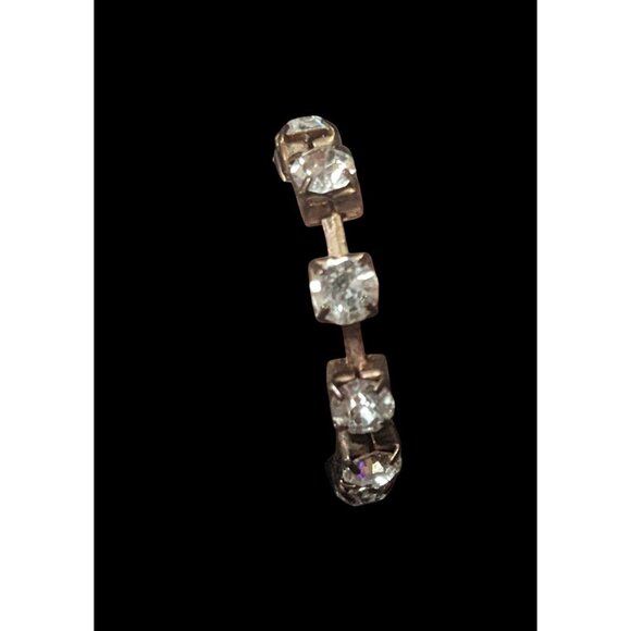 Chunky Oversized Rhinestone Link Fashion Ring Size 12 1/2 - Picture 5 of 6